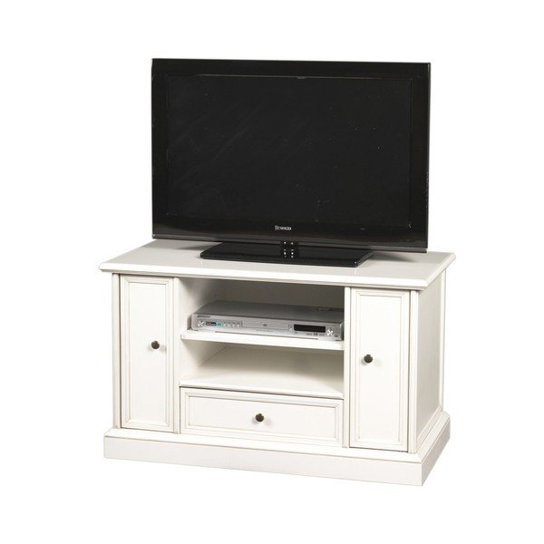 Balta TV komoda "Rowico Torino", 90 cm ilgio-image-1