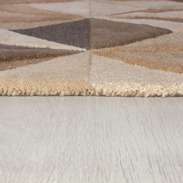 Iš vilnos kilimas smėlio spalvos 160x230 cm Reverie – Flair Rugs-image-3