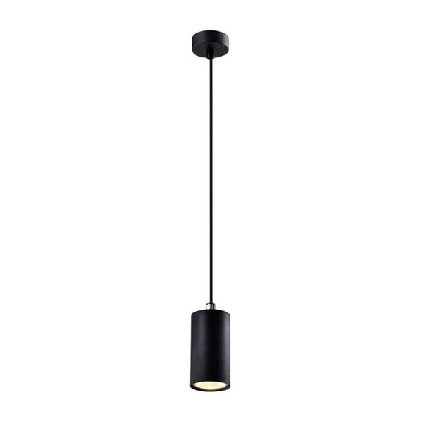 Juodas pakabinamas šviestuvas su metaliniu gaubtu ø 7 cm Tubo - Candellux Lighting