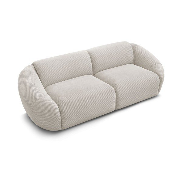 Smėlio spalvos sofa iš kordinio velveto 250 cm Tina – Bobochic Paris-image-3