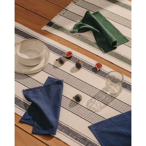Iš medvilnės stalo takelis ir servetėlės komplekte 3 vnt. 50x150 cm Sonima – Kave Home-image-1