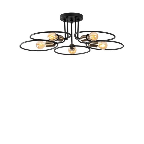 Lubinis šviestuvas juodos spalvos Circle – Opviq lights-image-2