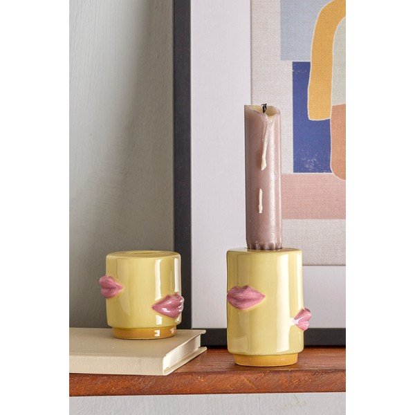 Iš molio žvakidės 2 vnt. Sassy – Bloomingville-image-1