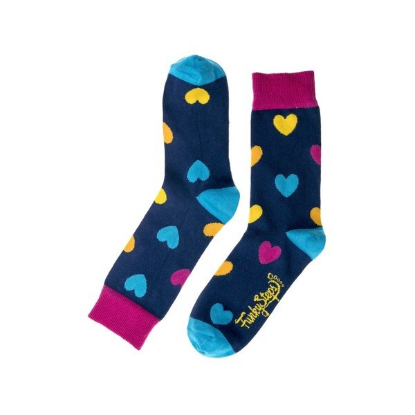 Spalvotos "Funky Steps Love" kojinės, 35-39 dydžio