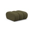 Žalios spalvos taburetė iš šenilinio audinio Lupine – Micadoni 