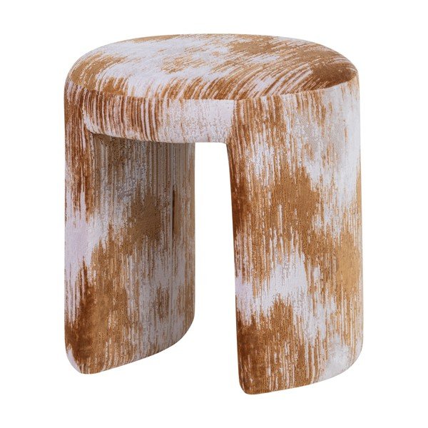 Rudos spalvos iš audinio taburetė Charlie – WOOOD-image-2