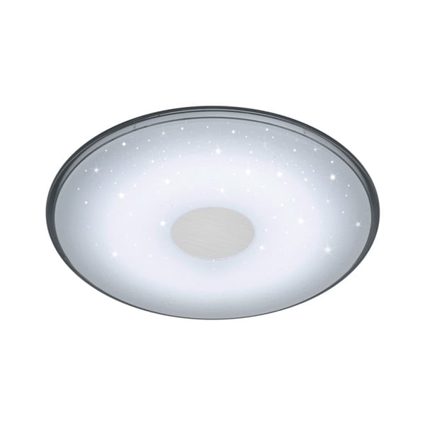 Baltas apvalus LED lubinis šviestuvas su nuotolinio valdymo pulteliu "Trio Shogun", skersmuo 42,5 cm