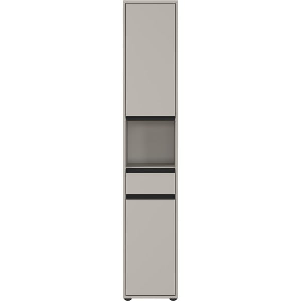 Aukšta/siaura vonios daiktadėžė pilkos spalvos 33x181 cm Lemont – Germania