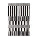Rankų darbo juodos ir baltos spalvos iš vilnos kilimas 160x230 cm Stryve Pulse – Elle Decoration