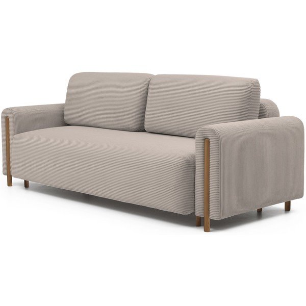 Šviesiai rudos spalvos iš kordinio velveto sulankstoma/su sandėliavimo vieta sofa 244 cm Arcadova – ELTAP-image-2