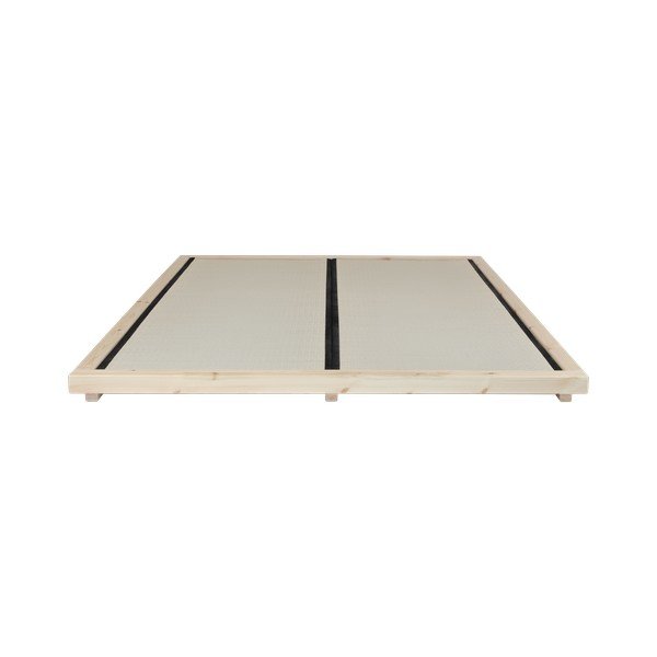 Pušies medienos dvigulė lova su čiužiniu ir pagrindu Karup Design Dock Comfort Mat Natural Clear/Natural, 140 x 200 cm-image-3