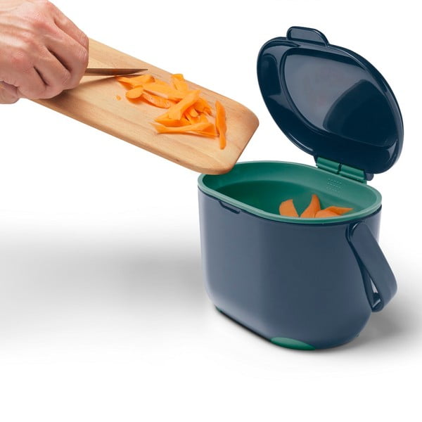 Mėlynai žalias kompostuojamų atliekų indas Addis Caddy, 2,5 l-image-4