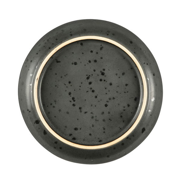 Žalios spalvos/juodos spalvos desertinė iš akmens masės lėkštė ø 17 cm Gastro Green/Black – Bitz-image-3