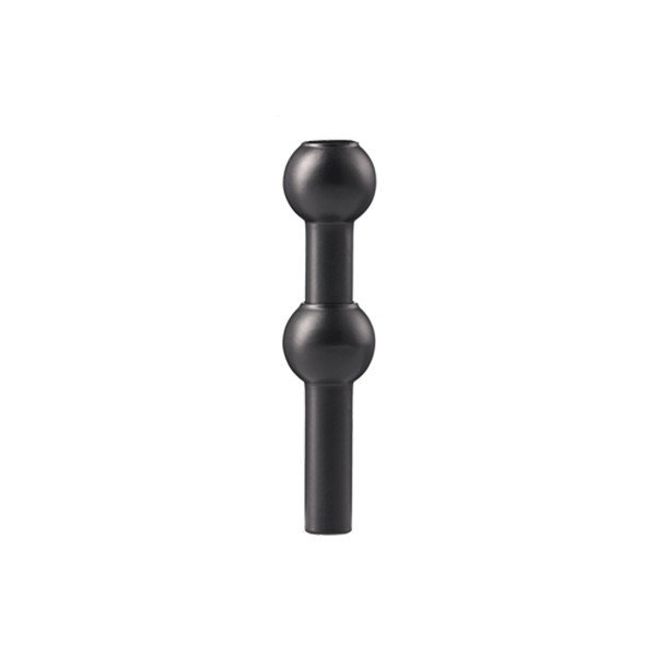 Matinės juodos spalvos iš metalo vaza (aukštis 10 cm) Nagel – STOFF Nagel