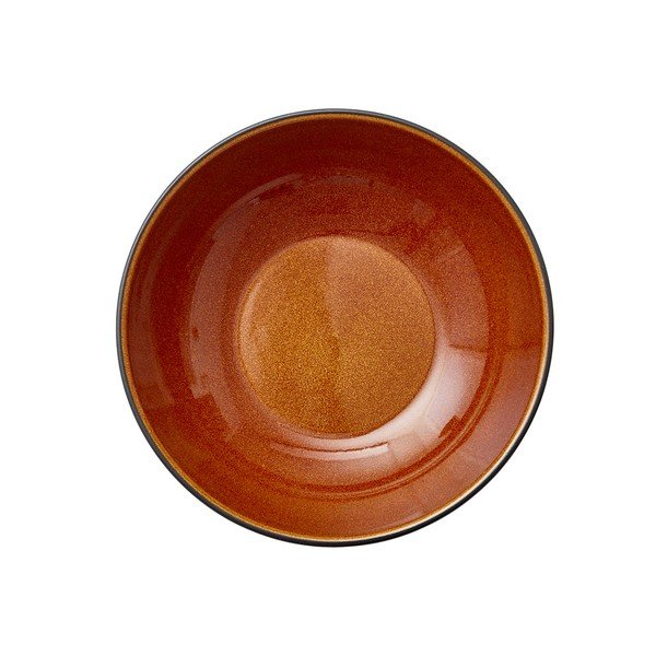 Skirta serviravimui juodos spalvos/gintarinės spalvos iš akmens masės mažas dubuo 1 l Gastro Black/Amber – Bitz-image-3