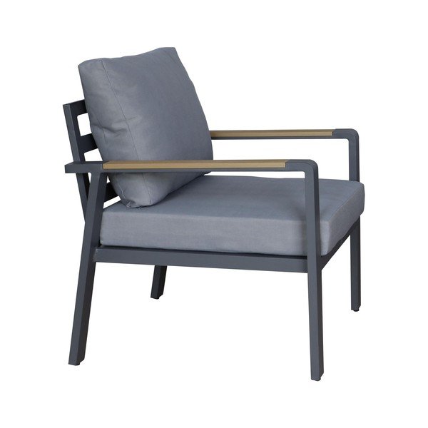 Tamsiai pilkos spalvos iš aliuminio sodo poilsio baldų komplektas 5 žmonėms Sibiu – Rojaplast-image-4