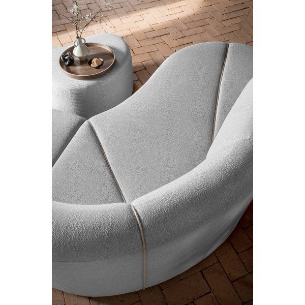 Šviesiai pilka kampinė sofa (kairysis kampas) Bella Siena - Miuform-image-4