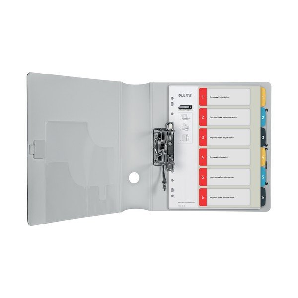 Plastmasinė rodyklė su 6 etiketėmis Leitz, A4-image-2