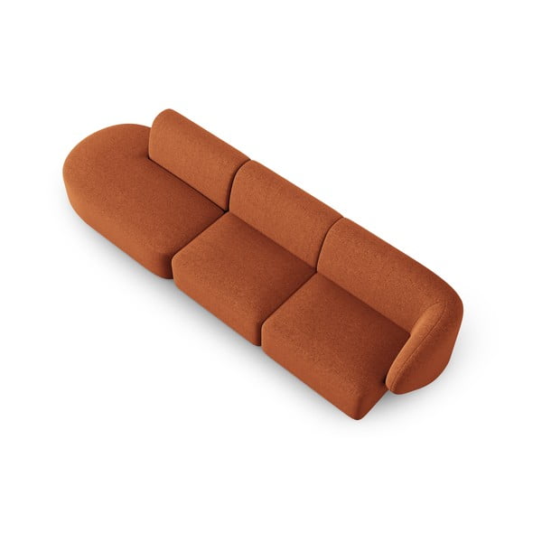 Sofa oranžinės spalvos 302 cm Shane – Micadoni Home-image-4
