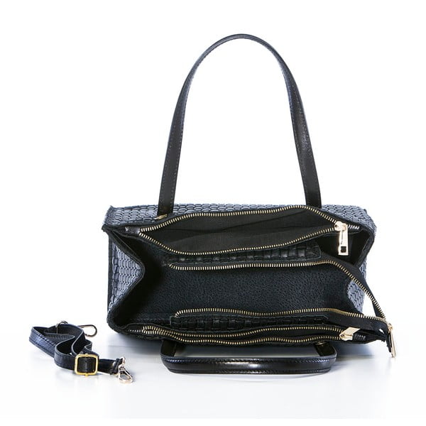 Odinė rankinė Suede Braid Black-image-2