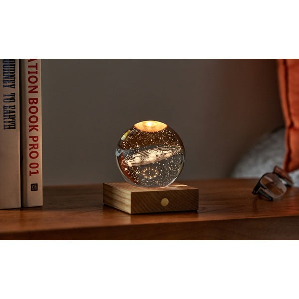 Tamsiai rudos spalvos šviečianti dekoracija USB Amber – Gingko-image-1