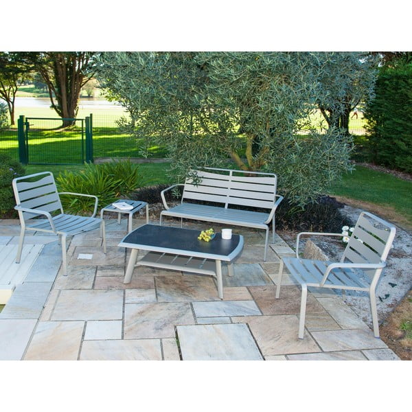 Iš aliuminio sodo kavos staliukas 60x96 cm Spring – Ezeis-image-3