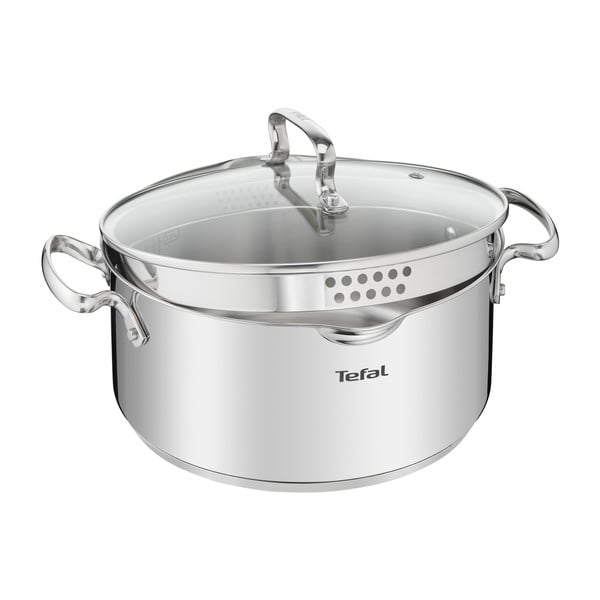 Indukcinis nerūdijančio plieno puodas su dangčiu 5 l Duetto+ - Tefal-image-3