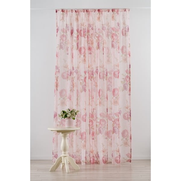 Permatoma užuolaida rožinės spalvos 300x245 cm Angel – Mendola Fabrics