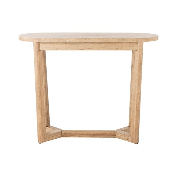 Natūralios spalvos iš kaučiukmedžio masyvo konsolinis staliukas 35x100 cm Serrone – Bloomingville