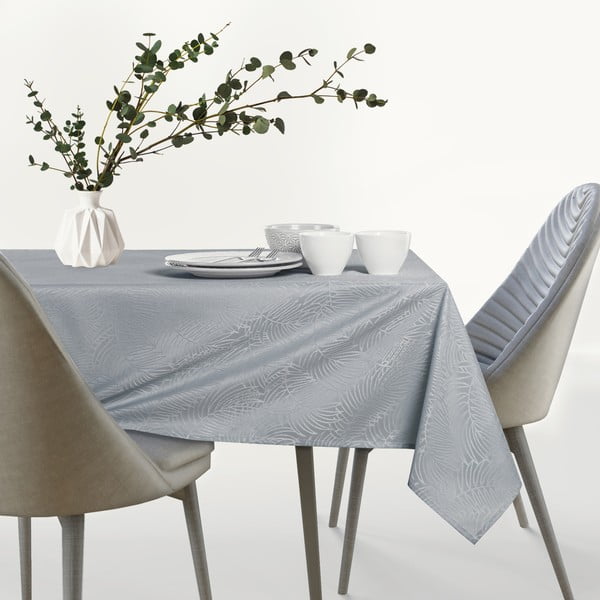 Šviesiai pilka staltiesė AmeliaHome Gaia Light Grey, 140 x 260 cm-image-2