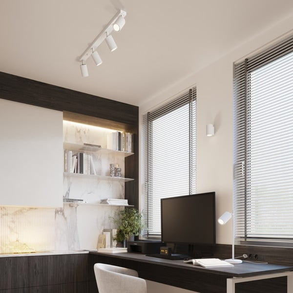 Baltos spalvos taškinis šviestuvas 6,5x81 cm Gleam – Sollux-image-1