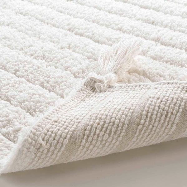 Baltos spalvos vonios kilimėlis 50x80 cm Minatis – douceur d'intérieur-image-3
