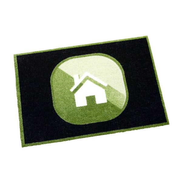 Žalios ir juodos spalvos kilimas "Zala Living Home", 50x70 cm