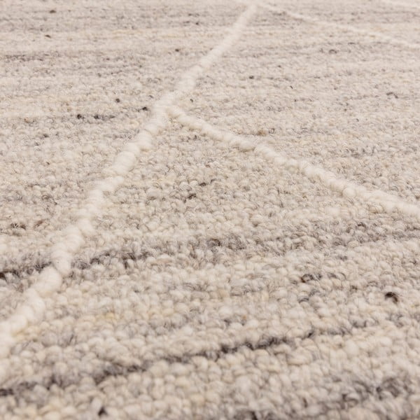 Kilimas iš vilnos šviesiai pilkos spalvos 200x290 cm Noah – Asiatic Carpets-image-2