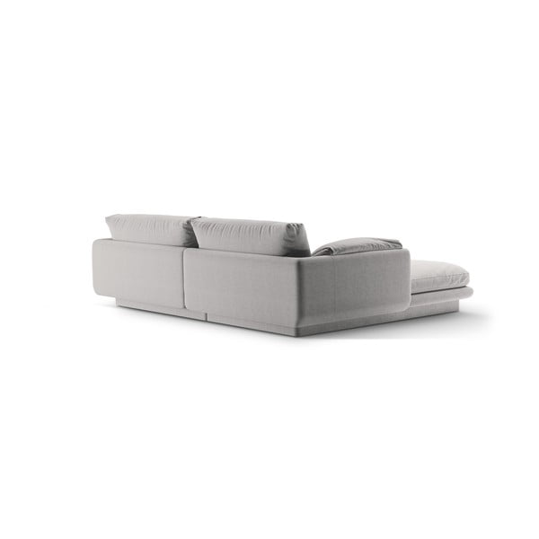 Kampinė sofa šviesiai pilkos spalvos (su dešiniuoju kampu) Torino – Micadoni Home-image-3