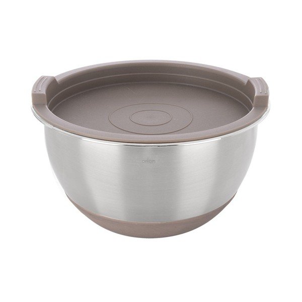 Sidabrinės spalvos iš nerūdijančio plieno dubuo ø 16 cm Beige – Orion