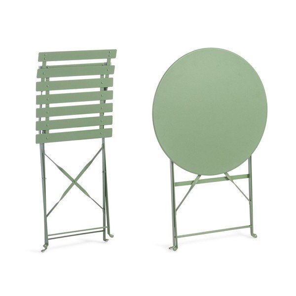 Šalavijo spalvos iš plieno sodo valgomojo komplektas 2 žmonėms Austin – Bizzotto-image-3