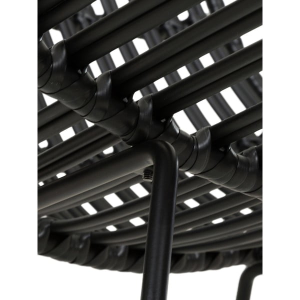 Juodas poliratano krėslas Costa - Westwing Collection-image-1