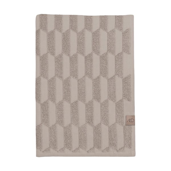 Smėlio spalvos medvilninis rankšluostis 50x95 cm Geo - Mette Ditmer Denmark