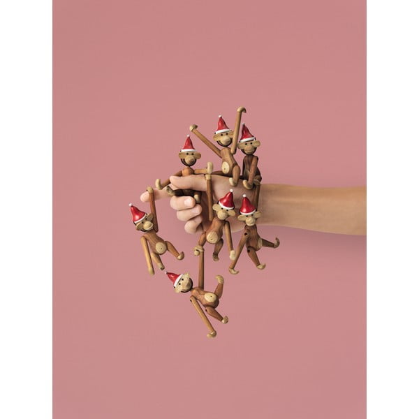 Statulėlė iš medienos masyvo Bojesen Denmark Monkey Teak-image-2