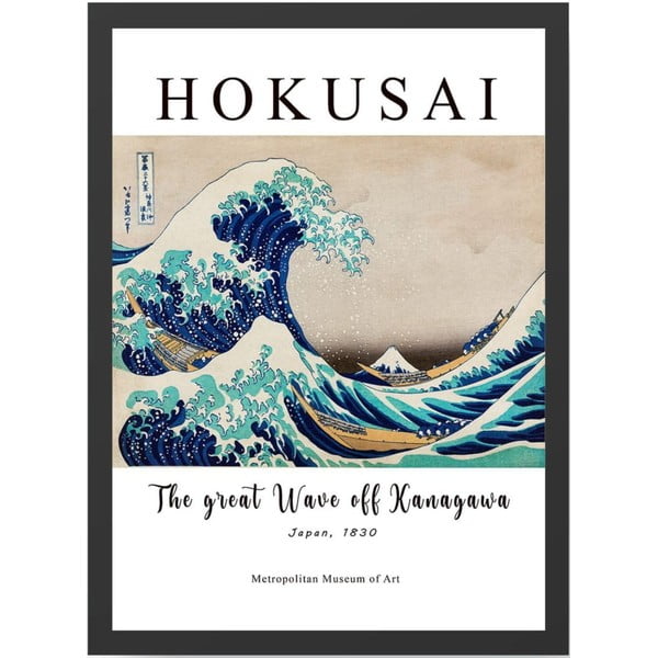 Plakatas 35x45 cm Hokusai - Wallity