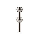 Blizgios juodos spalvos iš metalo vaza (aukštis 10 cm) Nagel – STOFF Nagel