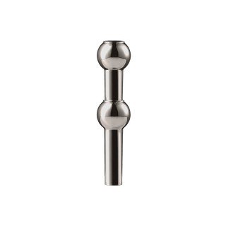 Blizgios juodos spalvos iš metalo vaza (aukštis 10 cm) Nagel – STOFF Nagel