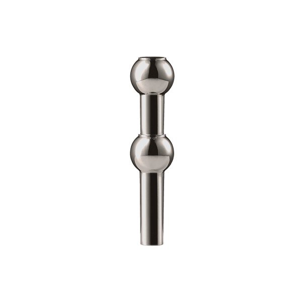 Blizgios juodos spalvos iš metalo vaza (aukštis 10 cm) Nagel – STOFF Nagel