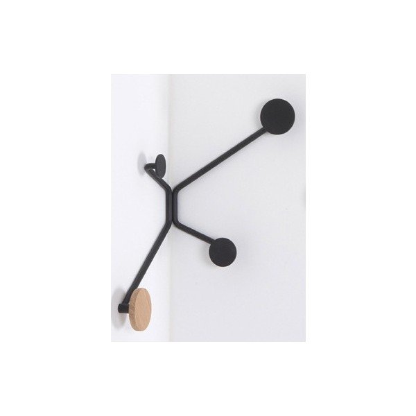 Juoda kampinė sieninė pakaba Gazzda Hook-image-3