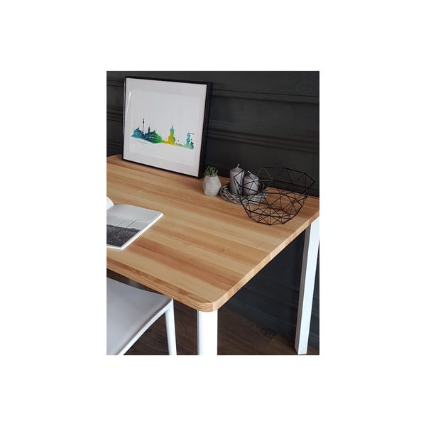 Baltas valgomojo stalas "Ragaba TRIVENTI", 80 x 80 cm-image-2