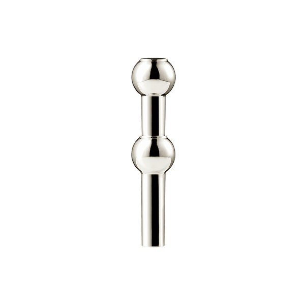 Blizgios sidabrinės spalvos iš metalo vaza (aukštis 10 cm) Nagel – STOFF Nagel