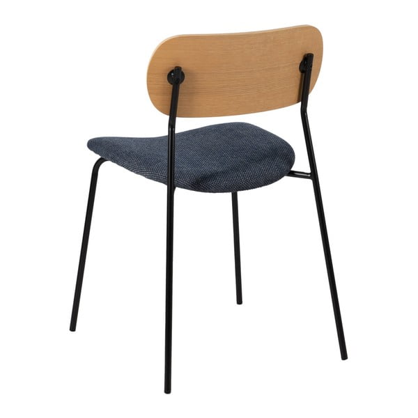 Valgomojo kėdės mėlynos spalvos/natūralios spalvos 4 vnt. Moe – Ixia-image-3