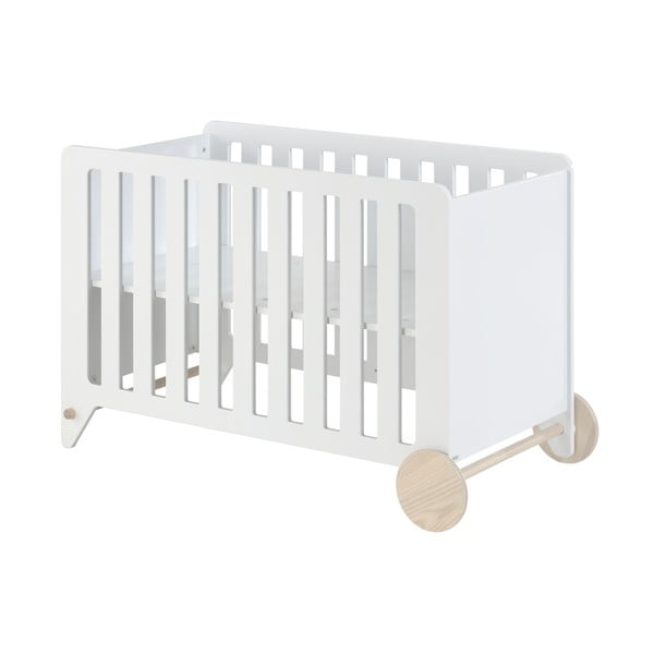 Balta vaikiška lovelė Kave Home Nunila, 120 x 60 cm-image-3