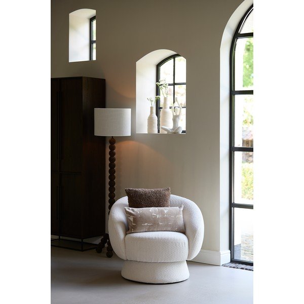 Iš boucle krėslas kreminės spalvos Avoria – Light & Living-image-2